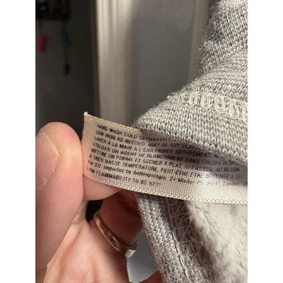 Anthropologie Saturday Sunday Textured Zip Front Hoodie Large Jacket Patterned - Picture 8 of 9